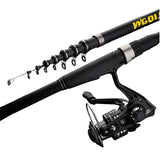 Power Telescopic Rock Fishing Rod High Quality 2.7m-6.3m carbon fiber Spinning Fishing Rod Carp Feeder Rod Travel Boats Sea