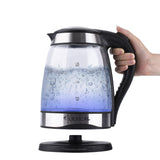 EU Plug 220V Electric Kettle With Automatic Power-off Glass Blue Light Kettle 1.8l Household Boiling Kettle Anti-scalding Glass