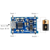 100Pcs 5V 1A 18650 TP4056 Lithium Battery Charger Module Charging Board with Protection Dual Functions