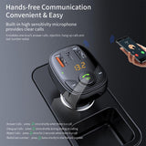 Car Bluetooth FM Transmitter Car Accessories Fm Modulator Electronic Cigarette Type-C QC3.0 Dual USB Charger Mp3 Player