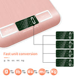 Kitchen Scale Weighing Scale 10Kg 1g Stainless Steel LCD Electronic Scales Precise Food Diet Cooking Balance Measuring 40%Off