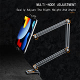 Rotatable Long Arm Tablet Holder Stand For 5 to 14 inch Tablet Smartphone Desktop Aluminum Alloy Holder Bracket Support For iPad