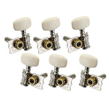 6x Open Gear Guitar String Tuning Pegs Keys for Acoustic Classical Guitars