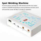 18650 Battery Spot Welding Machine USB Recharging Interface Recharge Pal with 2.4A Fast-recharge Function 6 Gears of Power