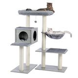 Pet Cat stairs Tree Cando House Multi-Steps Bed Scratching House for Cat Kitten Tower with Cozy Hummock Bed Inside Fast Delivery