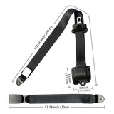 Universal Automatic 3 Point Auto Safety Seat self-Looking seat belt retractor automatic retractable seat belt for driver safety