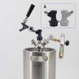 Mini Keg Ball Lock Tap Dispenser Include 50cm Silicone Hose 304 Stainless Steel Dispenser Homebrew Spear