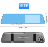 4.5 inch touch screen Dash Cam Full HD 1080P Rearview mirror Car Dvr With night vision  Car Parking monitoring Rear view camera