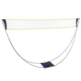 New 2/4 Person Group Set Simple Net Frame Home Entertainment Racket Set Mesh Belt Bracket Portable Bag Portable Badminton Net