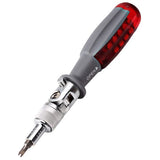 11 In 1 Multi-angle Foldable Ratchet Screwdriver 1/4 Inch Inside Hexagon Torx Multi-Bit Screw Driver Electrician Disassembly