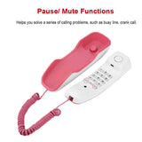 Mini Telephone Home Landline Phone Wall Mounted Telephone Desktop Corded Fixed Phone House Telephones for Home Hotel Office Use