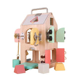 Toddler Montessori Activity Board Wooden Unlock Educational Toys Children's Concentration Training Multifunction Teaching Aids