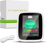 Indoor CO2 Meter Temperature Carbon Dioxide Detector Air Quality Monitor NDIR Sensor Date Logger 400~5000ppm Range CO2 Detector