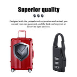 Security 3 Combination Travel zinc alloy Suitcase Luggage Bag Jewelry Boxes Tool Chests Code Lock Zipper Padlock