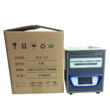 LCD display Ultrasonic Cleaner Bath 1.3L TUC-13 show  the precise time temperature power level by dhl