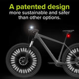 Dropship-36Pieces Bicycle Mountain Bike Spoke Mount Clip Tube Reflective Accessories Outdoor Spoke Reflectors for Bicycles