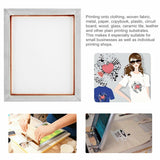6Pcs 14inchX10inch Aluminium Alloy Silk Screen Printing Frame W 110 White Mesh