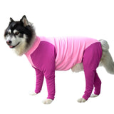 Pet Big Dog Tight Clothes Cartoon Dog Jumpsuit 4-legged Pajamas Coat Nursing Belly Weaning Clothes Bodysuit*