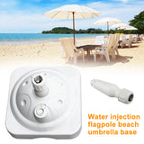 Patio Umbrella Base Outdoor Garden Heavy Duty Beach Parasol Stand PE Home Hotel Sun Shelter Water Filled Weatherproof Accessory