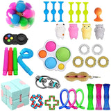 TOP Popits Children Fidget Toys Fidget Toys Set 30 Pack Sensory Toys Set Toys For Reducing The Stress And Anxiet simple dimple