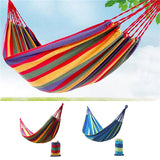 1pc rainbow Outdoor Leisure Portable Hammock canvas Hammocks Ultralight Garden Sports Home Travel Camping Hammock 280*80cm U3