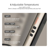 2 -IN-1 Hair Curler Straightener Brush Anti-Scald Heating Styling Comb Negative Ion Hair Smooth Straightening Curling Brush