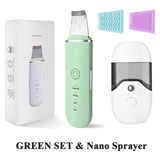 Ultrasonic Skin Scrubber Facial Cleaner Ion Acne Blackhead Remover Peeling Shovel Cleaner Facial Massager Face Lift Machine