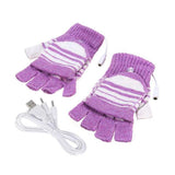 Washable 1 Pair Durable Winter Electric USB Hand Warmers Breathable Thermal Gloves Lightweight   for Home
