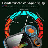 Car Mp3 Player Wireless Bluetooth-compatible Lossless Sound Quality Qc3.0 Fast Charging With Atmosphere Light Fm Transmitter