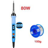 Adjustable Temperature Soldering iron kit  80W 220V / 110V Solder Iron LCD Electric Soldering Iron Welding Repair Tools