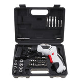 48pcs/set 4.8V Mini 220rpm 110 / 220V Rechargeable Electric Screwdriver LED Light for Household DIY Tool