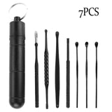 6/7PCS Earwax Removal Kit Ear Wax Cleanser Remover Ear Pick Tools Reusable Ear Cleaner Care Stainless Steel/ABS Earpick Cleaning