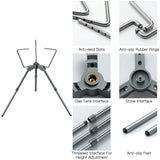 Camping Stove Rack with Adapter Windproof Pot Rack Camping Stove Stand Bracket Holder Stove Support for Camping Hiking Picnic