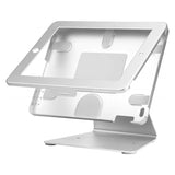 Security Tablet Stand Holder, Desktop Anti-Theft POS Holder 360° Rotation with Lock and Key for iPad 2,3,4 iPad air/air 2