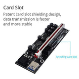 6 Pcs PCIE Adapter Card VER011 PRO Graphics Card Extension Cable Set PCI-E 1X To 16X USB 3.0 Adapter Card For BTC Mining