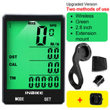 2.8 inch Bicycle Computer Wireless Bike Computer Light Headlight Set Rainproof Speedometer Odometer Cycling Stopwatch