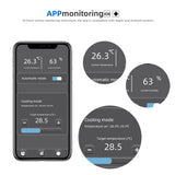 High Precision WIFI Digital Temperature Humidity Controller 220V Thermostat Control Switch Cooling Heating APP Monitor EU Plug
