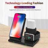 3 In 1 Phone Wireless Charger, Magnetic Vertical Fast Wireless Charging Dock Station For Iphone 13 Pro XS MAX Watch,Q600