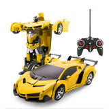RC Car Transformation Robots Sports Vehicle Model  Robots Toys Cool Deformation Car Kids Toys  Gifts For Boys  rc drift car