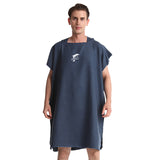 Quick Dry Hooded Towel with Hood Wetsuit Changing Towel Beach Poncho for Beach Kayak Swimming Surfing Beach Outdoor Sports
