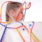 2020 New Fashion Women's Transparent Thicken  Plastic Raincoat Travel Waterproof Rainwear Adult Poncho Outdoor Rain Coat