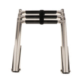 3-Step Stainless Steel Under Platform Slide Mount Boat Boarding Telescoping Ladder Compact and efficient - Telescopic Design
