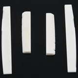 6 Sets of 12Pcs 6 String Acoustic Guitar Bone Bridge Saddle and Nut Made of Real Bone
