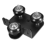 Aluminum X Carriage Plate with Wheels Back Support Plate for CR-10 CR-10S ENDER-3 ND998
