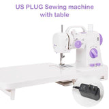 INNE Electric Sewing Machine Mini Small Portable Multifunctional Household Pedal Handmade Repair With Night Light For Beginners