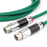 1Pair Mcintosh Silver Plated XLR Balanced Cable HiFi Audio Line with Carbon Fiber XLR Plug