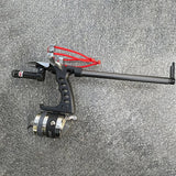 Fishing Reel High Power Shooting Fishing Slingshot Outdoor Hunting Fish Straight Rod Telescopic Catapult Slingshot with Laser