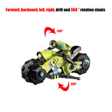 1:10 Remote Control Stunt Motorcycle High Speed Rc Car Rotation Drift RC Motorcycle Stunt Toys For Kids