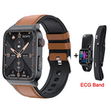 Smart Watch E500 Blood Glucose ECG High End Health Monitoring Blood Pressure Body Temperature Smartwatch Men Fitness Tracker