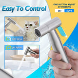 Bidet Sprayer For Toilet, Handheld Sprayer Kit With Adjustable Jet Spray For Toilet Handheld Bidet Cloth Diaper Sprayer